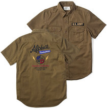 S/S MILITARY EMB SHIRTS