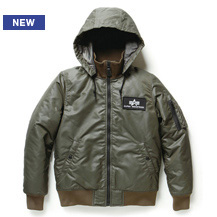 HOODED RIB JACKET
