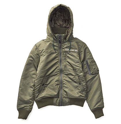 HOODED RIB JACKET