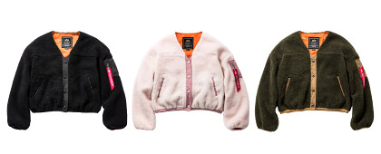 LADIES DROP SHOULDER BOA BLOUSON