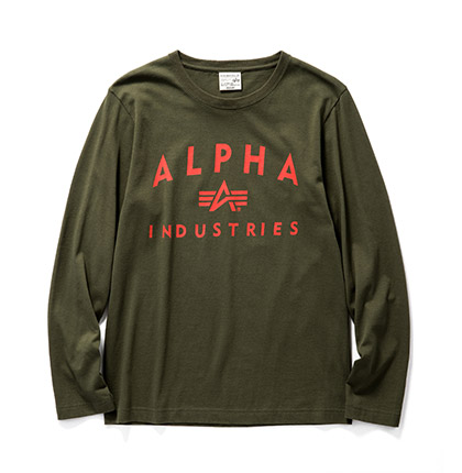 L/S PRINT-T ”ALPHA-LOGO”